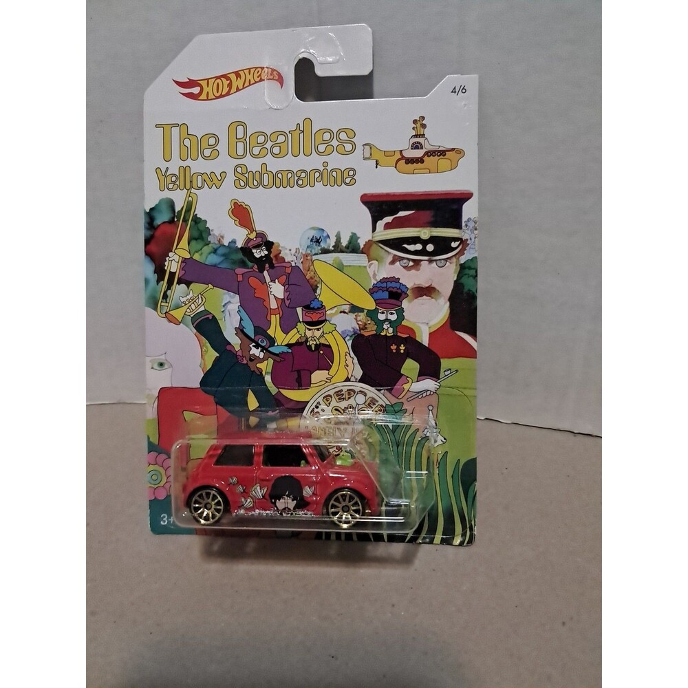 2015 Hot Wheels The Beatles Yellow Submarine George Harrison 4/6 Morris Mini